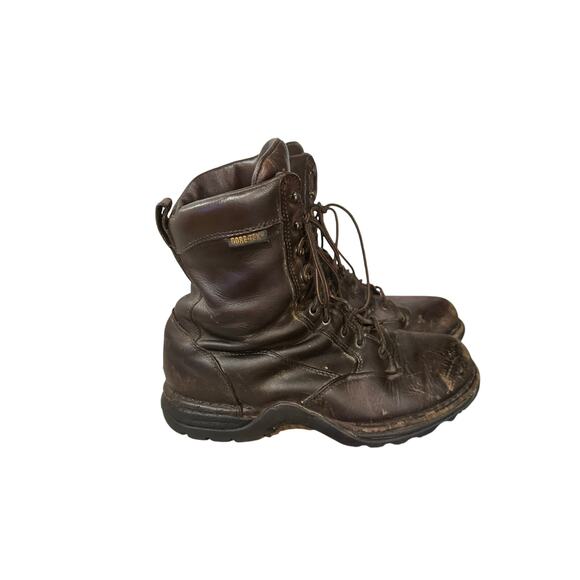 Danner Pronghorn Leather Boots Mens 11 D 8” Brown Waterproof Hunt Outdoor Used - Picture 2 of 8